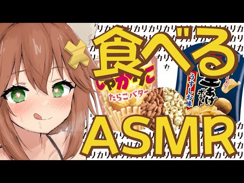 【咀嚼音ASMR】堅あげポテト食べる音/じゃがりこ/カシューナッツ/クルミ/アーモンド/いわしせんべい eating sound/potato chips/crisps/nuts