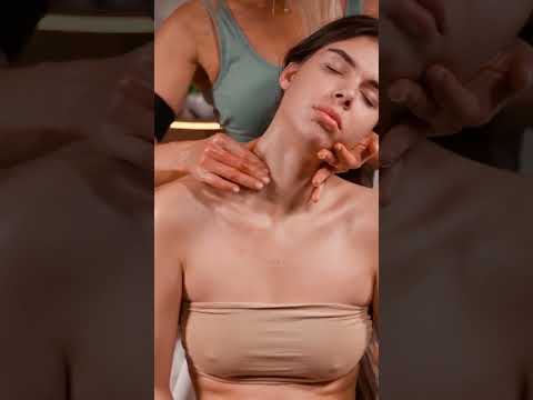 Gentle relaxing asmr neck and face guasha massage for Lisa #asmrmassage