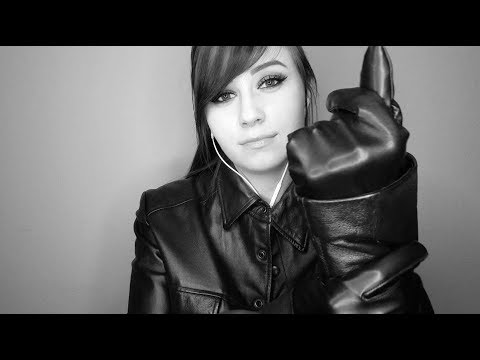 ASMR | Leather Gloves & Jacket Sounds | No Talking