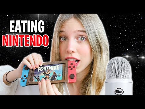 ASMR COMIENDO MI NINTENDO SWITCH (Mouth sounds)