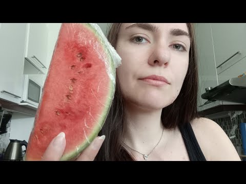 ASMR- En mathaul på svenska🍉(in swedish)