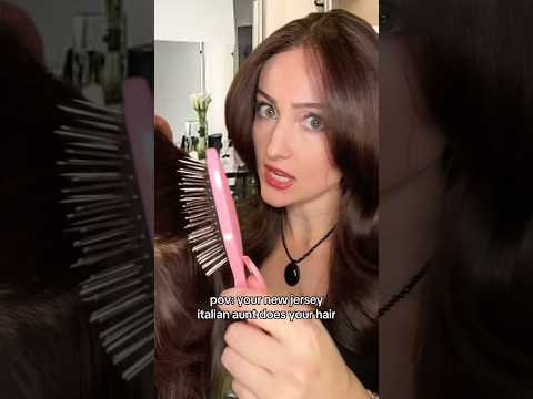your new jersey italian aunt does your hair asmr #asmrroleplay #asmrhair