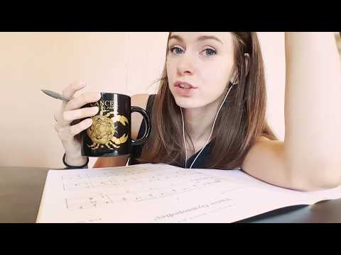 asmr / penciling sheet music