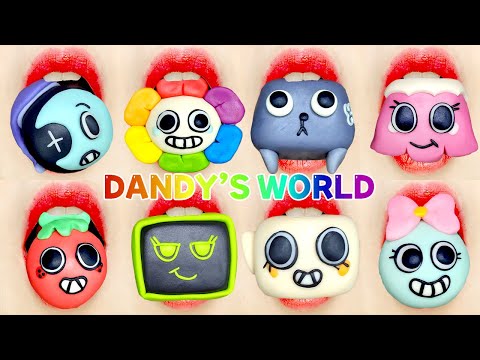 DANDY'S WORLD emoji food 댄디의 세계 캐릭터 이모지 먹방 eating sounds [ASMR MUKBANG]