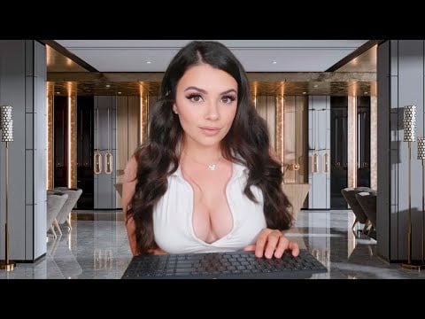 ASMR Flirty Roleplay Hotel Receptionist Checks You In