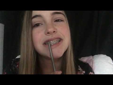 ASMR Pencil Nibbling| Chewing( nom noms) | braces|