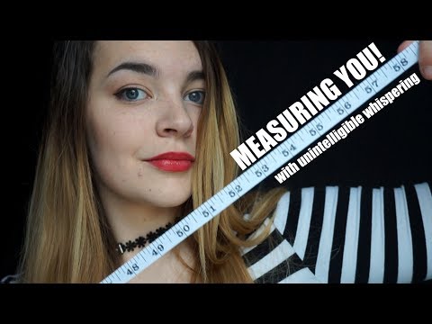 ASMR Measuring You for your Wedding Dress! Unintelligible Whispering Binaural