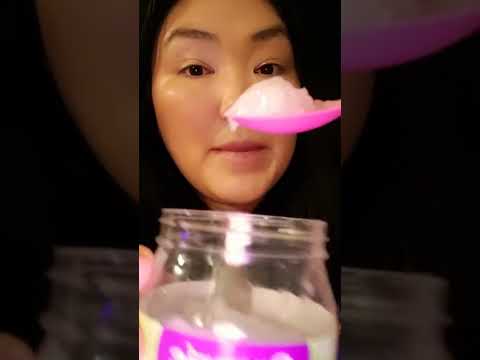 Check out @gl0riaromero on tiktok! I am now having 1 spoonful everyday lol #yummy #coconut #asmr