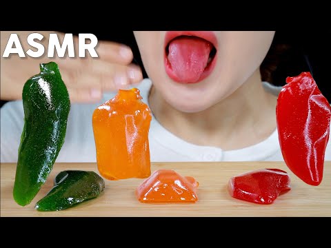 ASMR Gummy Peppers Challenge | 고추젤리 챌린지 먹방 | Jalapeño, Habanero, & Ghost Pepper | 할라피뇨, 하바네로, 고스트페퍼