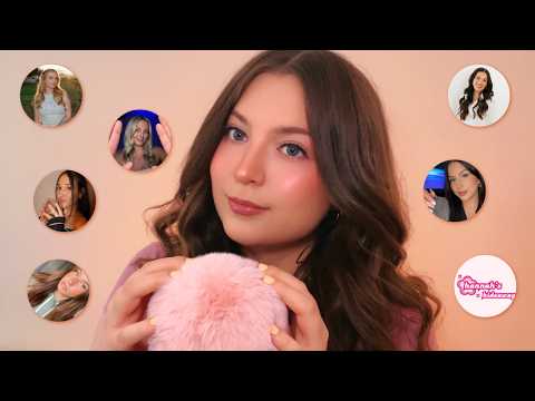 ASMR Whisper Ramble + Fluffy Mic Scratching 💕 My Fav ASMRtists!