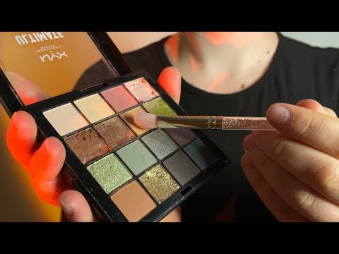 ASMR doing your makeup  RP🌸 ࿔‧𐦍‧࿔ 🎀 no talking & gentle tapping Video