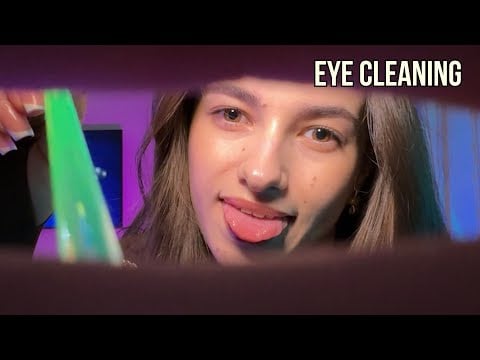 Asmr Eye Cleaning 👁️💫The best visual trigger🫶😍
