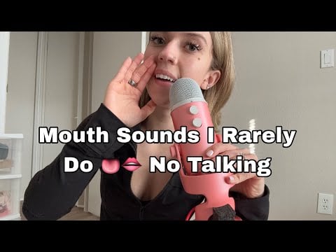 ASMR| Wet Sensitive Unique Mouth Sounds + Body Triggers w/ Fabric Scratching 