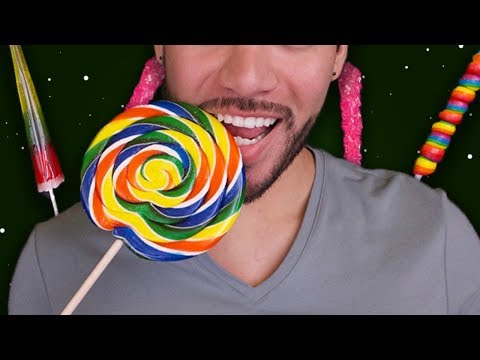 ASMR - 1 HOUR INTENSE Candy Eating (Male Whisper)