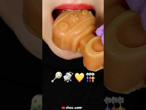 Satisfying frozen wax candy & macaron eating sound ASMR