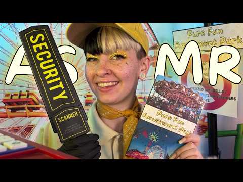 Amusement Park Security Check 🎢 Will YOU Make It In?! Soft Spoken ASMR for Sleep and Summer Fun!