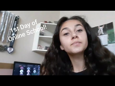 1st Day of Online School Vlog *junior in high school*