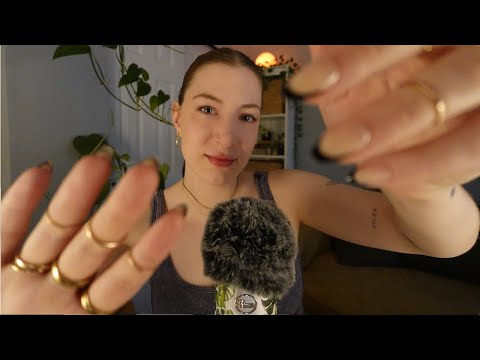 ASMR Trigger Words Using My Viewers Names 🥰 Hand Movements, Mic Scratching