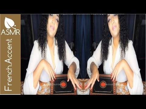 ASMR double hypnosis for physical sleep *tapping page flipping [french accent asmr]