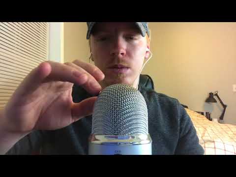 ASMR binaural mic scratching tapping and whispering