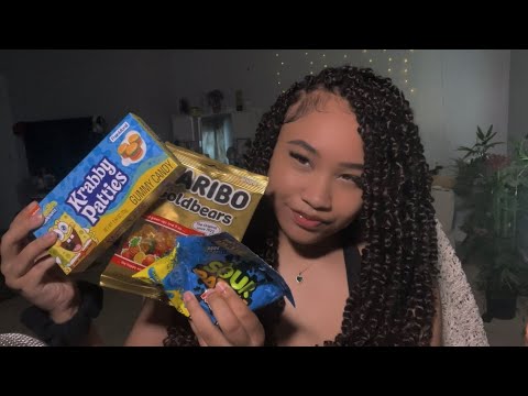 ASMR | Eating Gummy Candies🍬💗(whispers & squishy mouth sounds)