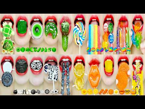 EMOJI FOOD SATISFYING & RELAX EATING SOUND 이모지 입술 먹방 [ASMR LIPS MUKBANG]