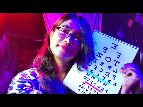 ASMR HINDI- EYE CHECKUP & FOCUS ABILITY TEST (ROLEPLAY)