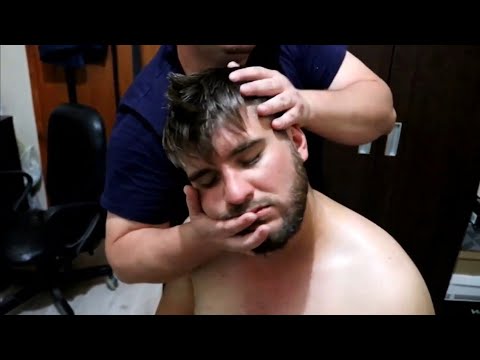 ASMR TURKİSH BARBER MASSAGE HEAD NECK BACK AMR EAR FACE MASSAGE THERAPY