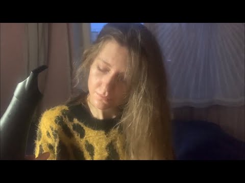 ASMR Blow Drying and Brushing Long Hair