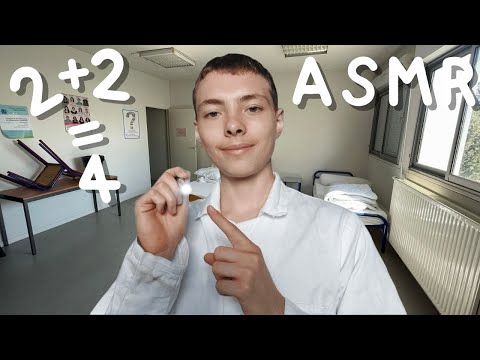 ASMR FR: Roleplay👨‍⚕️Médecin scolaire👨‍⚕️(test médical pour la rentrée)