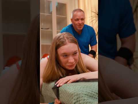 Galina’s emotional session: deep massage + manual therapy #funny