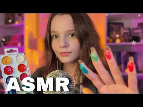 ASMR Sticky Fingers & Wet Mouth Sounds 💘 Visuals + Kisses