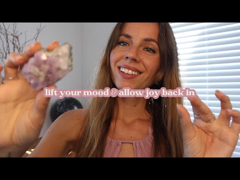 ASMR REIKI lift your mood & allow joy in | chakra balancing, plucking negative energy, soft spoken