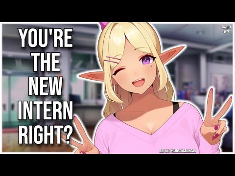 3DIO ASMR | First Day with your Gyaru Girl Office Worker 💗 | Valley Girl Accent & Office RP