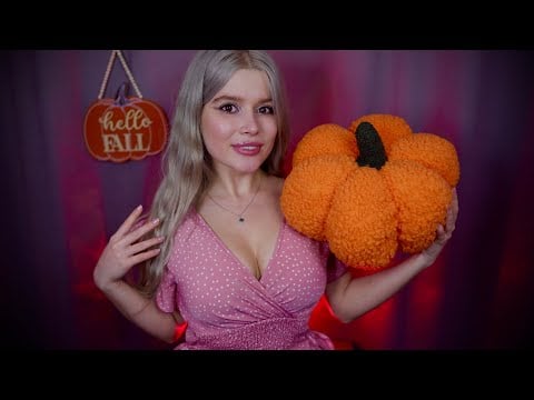 ASMR I'm your Pumpkin Queen 🎃 Cozy Tapping, Whispering, Scratching, Soft Spoken, Breathing for Sleep