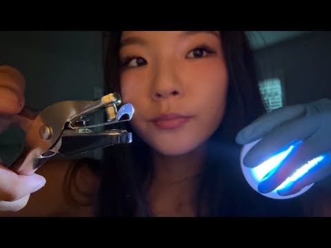 asmr-cranial nerve exam rp