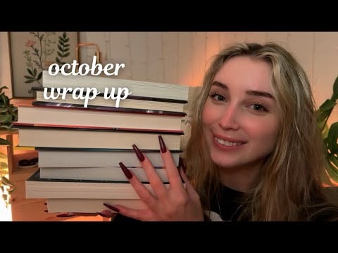 ASMR What I Read In October (monthly reading wrap up, book triggers, whispered)