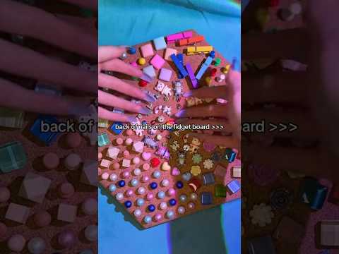 back of the nails fidget board asmr