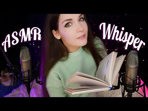 АСМР Чтение шепотом  📚 ASMR Whisper Reading