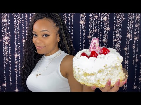 ASMR | 🥳 4 Year Channel Anniversary Celebration | Hairplay + Cake 🍰