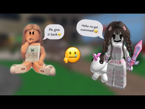 I got scammed on roblox😭