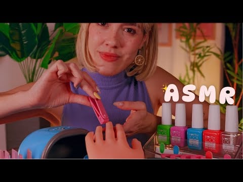 ASMR ROLEPLAY | Manicure faz suas Unhas 💅 Voz suave