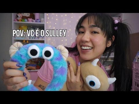 ASMR Monstros SA | Te Arrumando pro Halloween (eu sou a Boo e você é o Sulley)