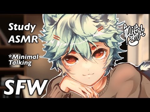 [ 20 mins ] Soft Study ASMR [ Rain Sounds + Minimal Talking ]