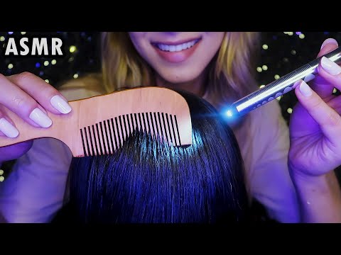 ASMR INSPECIONANDO E TRATANDO SEU COURO CABELUDO DE FORMA SUAVE 💆🏻‍♀️