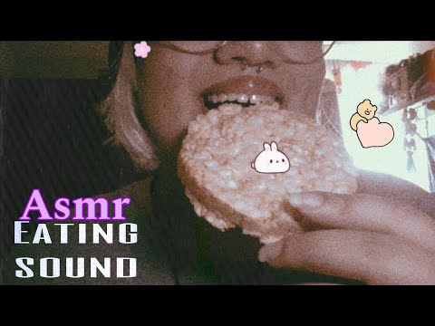 Asmr COMIENDO RICE CAKES 🍎 (Eating sounds)