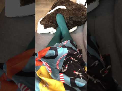 ASMR feet in nylons at work