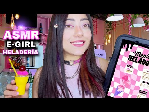 ASMR | 💕 LE GUSTAS A LA E-GIRL DE LOS HELADOS… 💕🍧