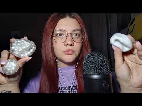 PEARL STRESS BALL and CRUNCHY STRESS BALL 😴💜 | ASMR ITA