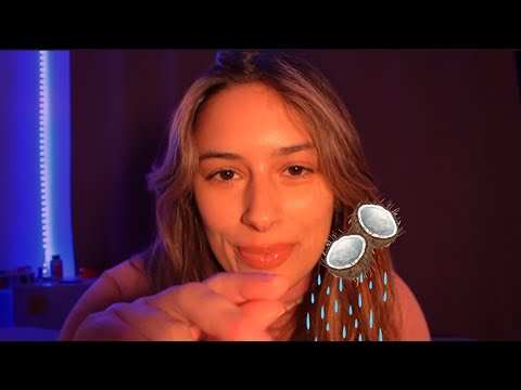 Aggressive ASMR COCONUT RAIN Trigger for Instant Relaxation🥥🌧️